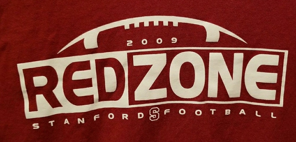 Vintage Stanford University Football Red Zone